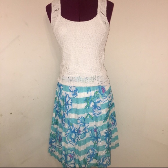 Lilly Pulitzer Rare Shorely Blue Plus - Picture 2 of 7